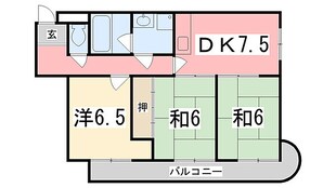 手柄コーポの物件間取画像